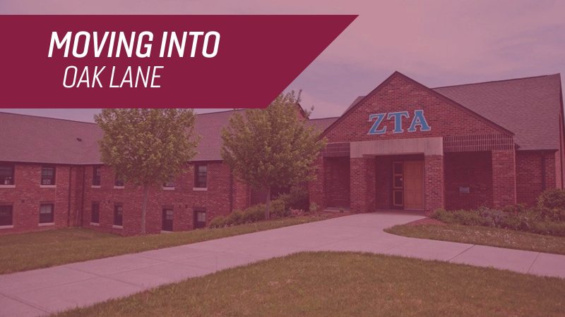 The ZTA building at Oak Lane, with the title "Moving Into Oak Lane."