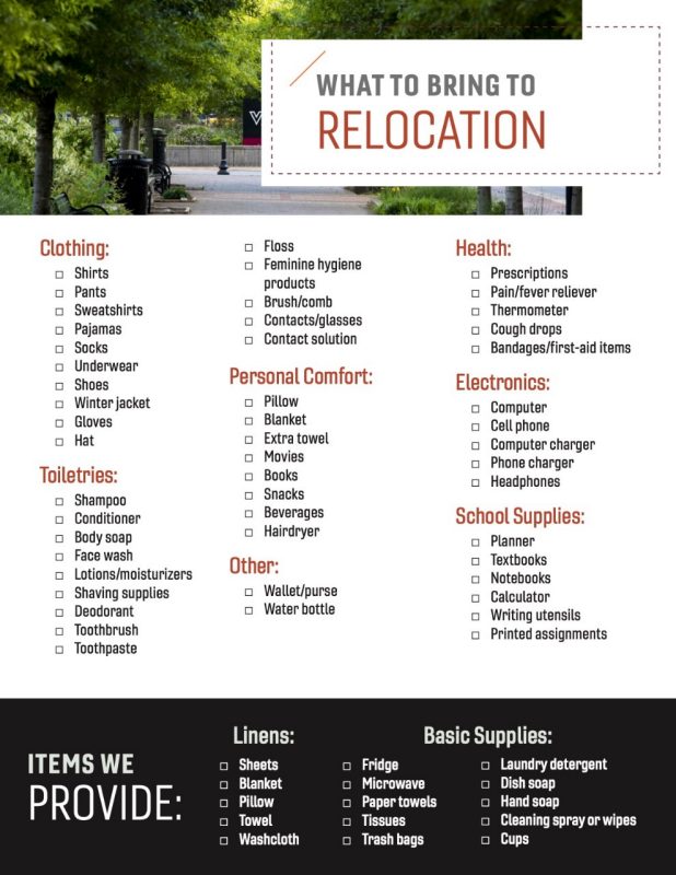 An image copy of the file "Relocation Packing List," download link below.